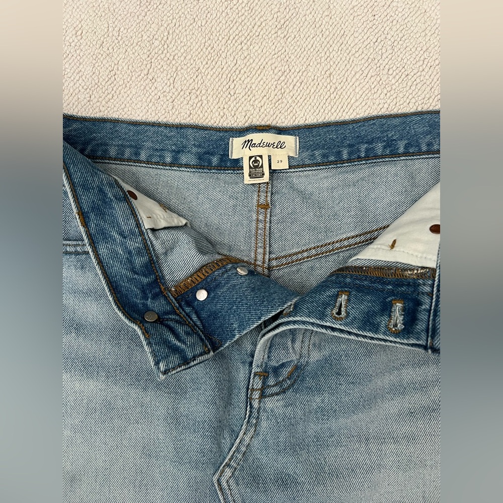 Madewell Women’s Denim Mini Skirt | Color: Blue | Size: 29 - Picture 4 of 12